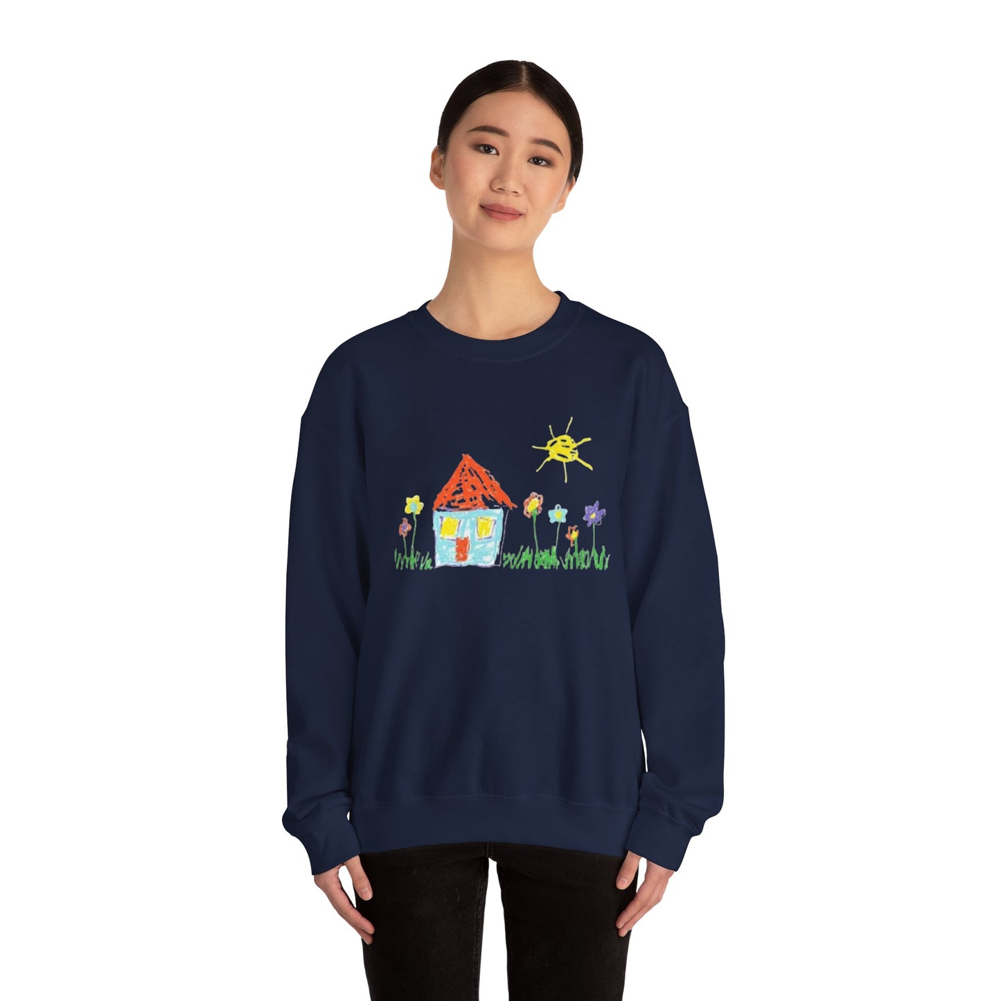 Your Child’s Art on a Shirt - Unisex Heavy Blend™ Crewneck Sweatshirt