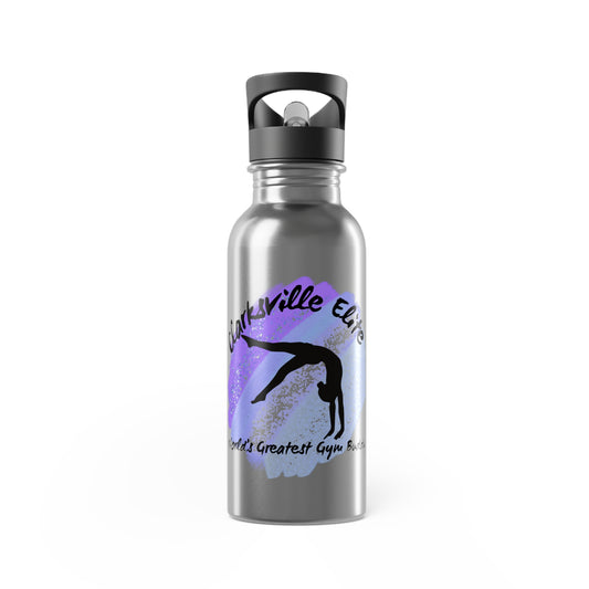 Custom (Clarksville Elite Used as example) - Stainless Steel Water Bottle With Straw, 20oz
