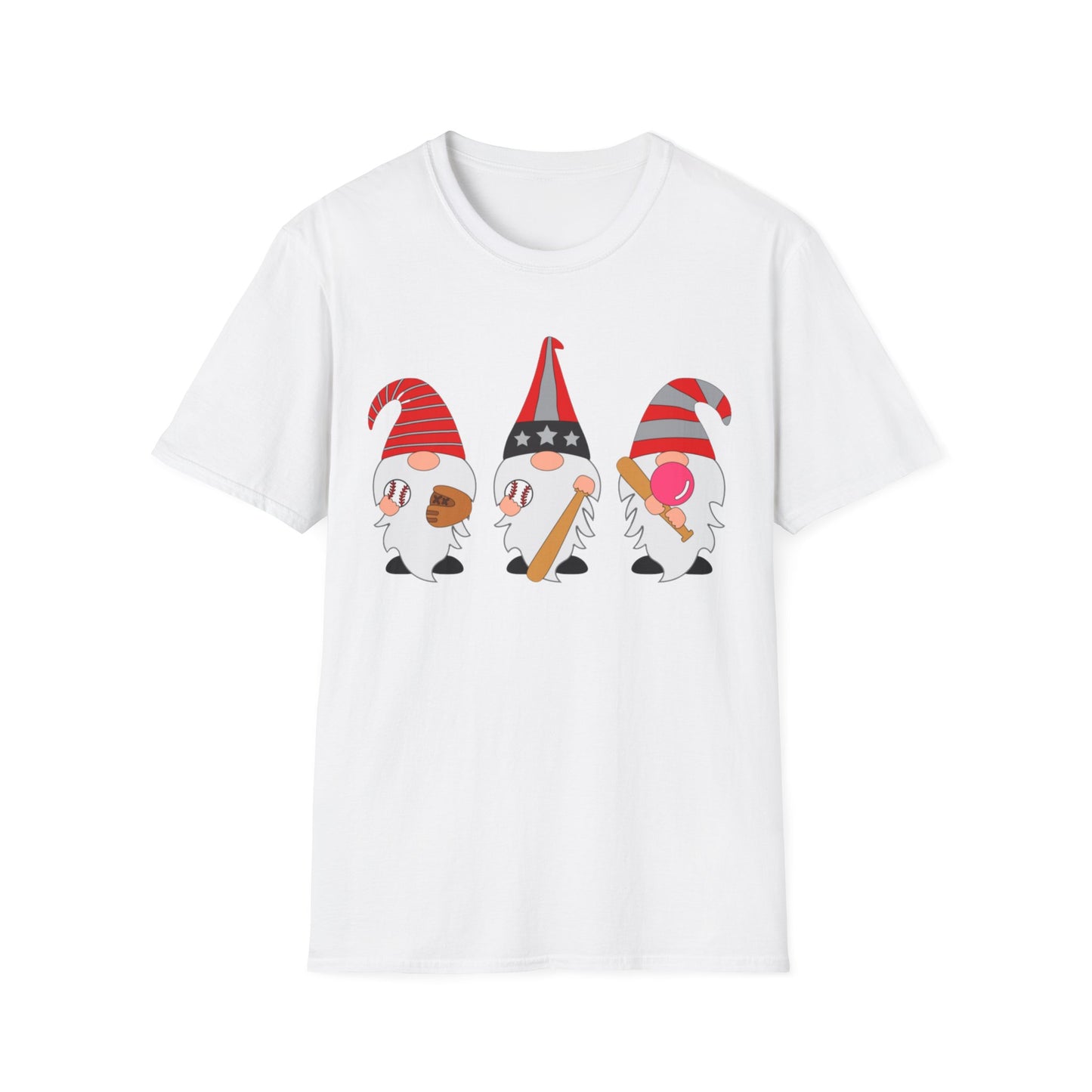 Gnome Baseball - Unisex Softstyle T-Shirt