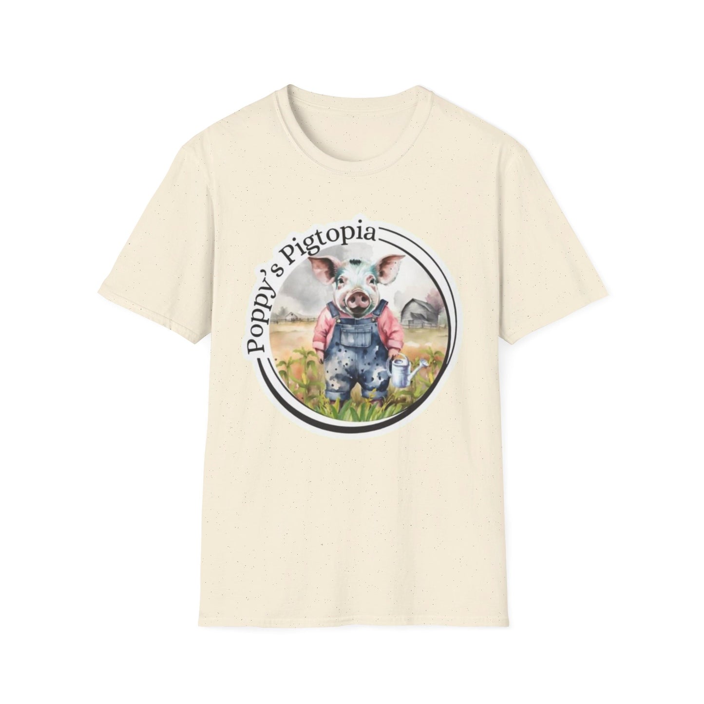 Poppy’s Pigtopia - Unisex Softstyle T-Shirt