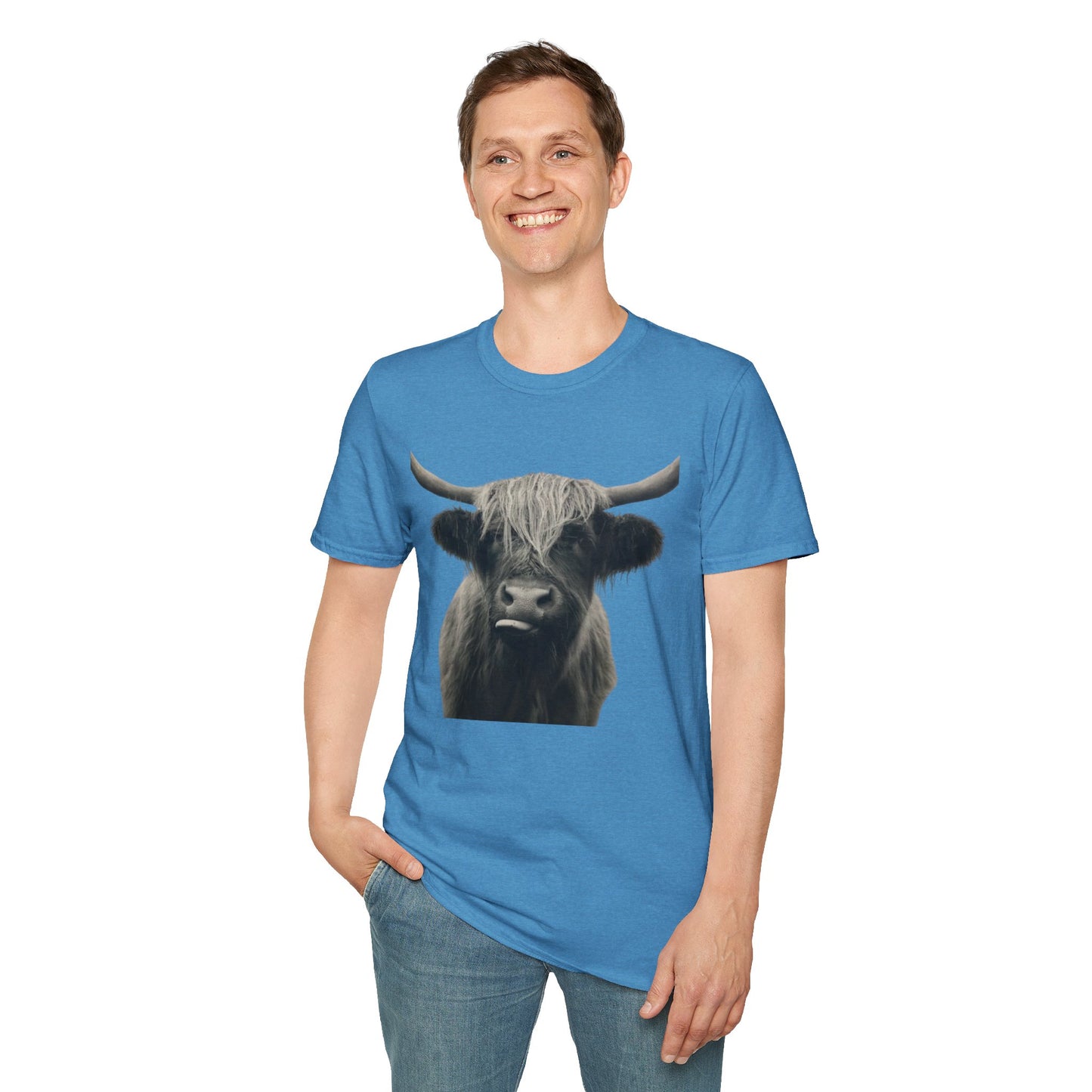 Just a Highland Cow - Unisex Softstyle T-Shirt