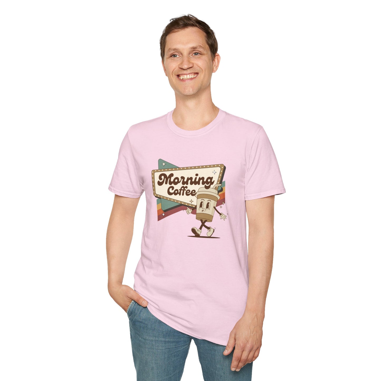 Morning Coffee - Unisex Softstyle T-Shirt