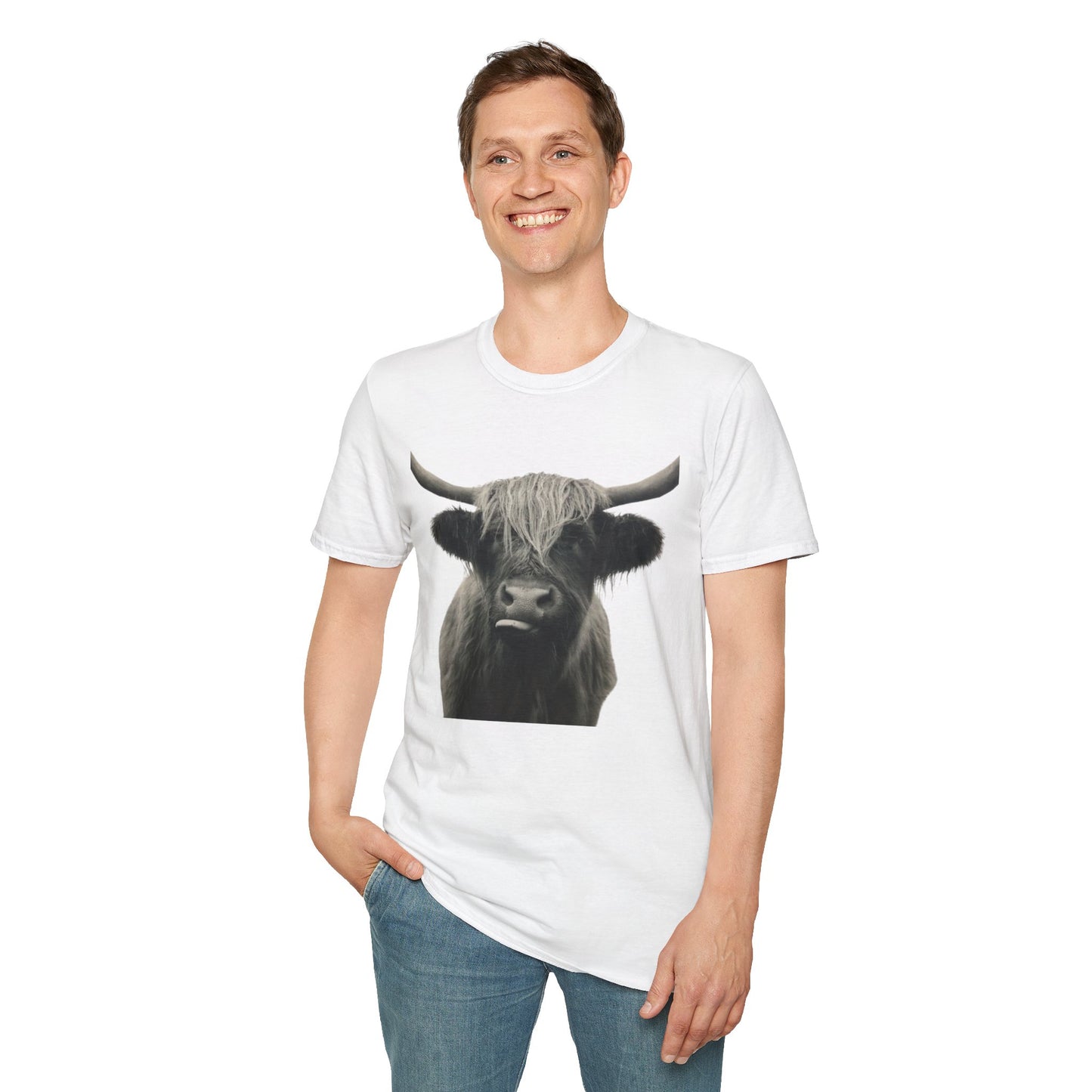 Just a Highland Cow - Unisex Softstyle T-Shirt