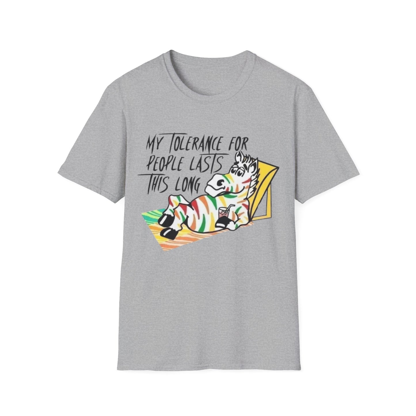 My Tolerance for people Fruit Stripe - Unisex Softstyle T-Shirt