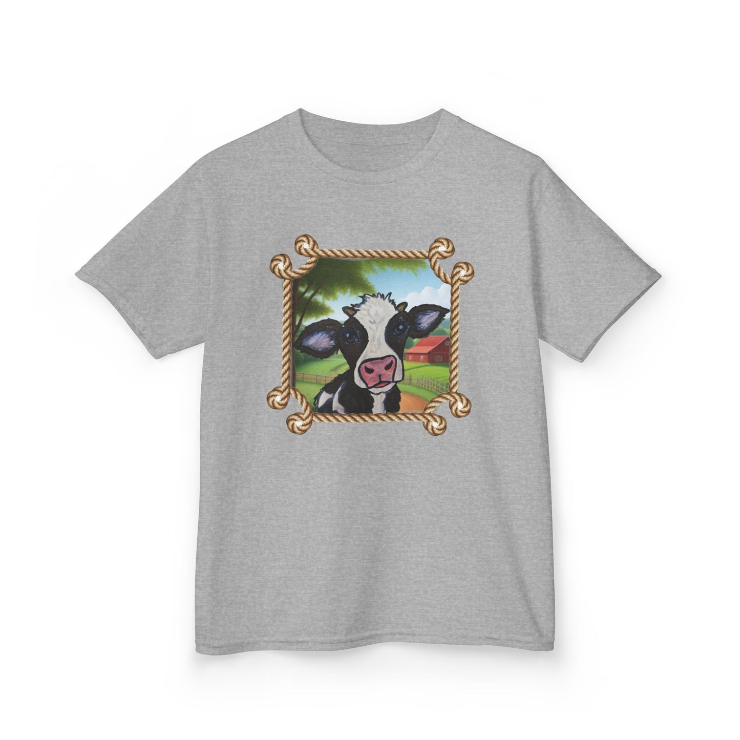 Cute Cow Kids Tee - Fun Farm Animal Graphic T-Shirt