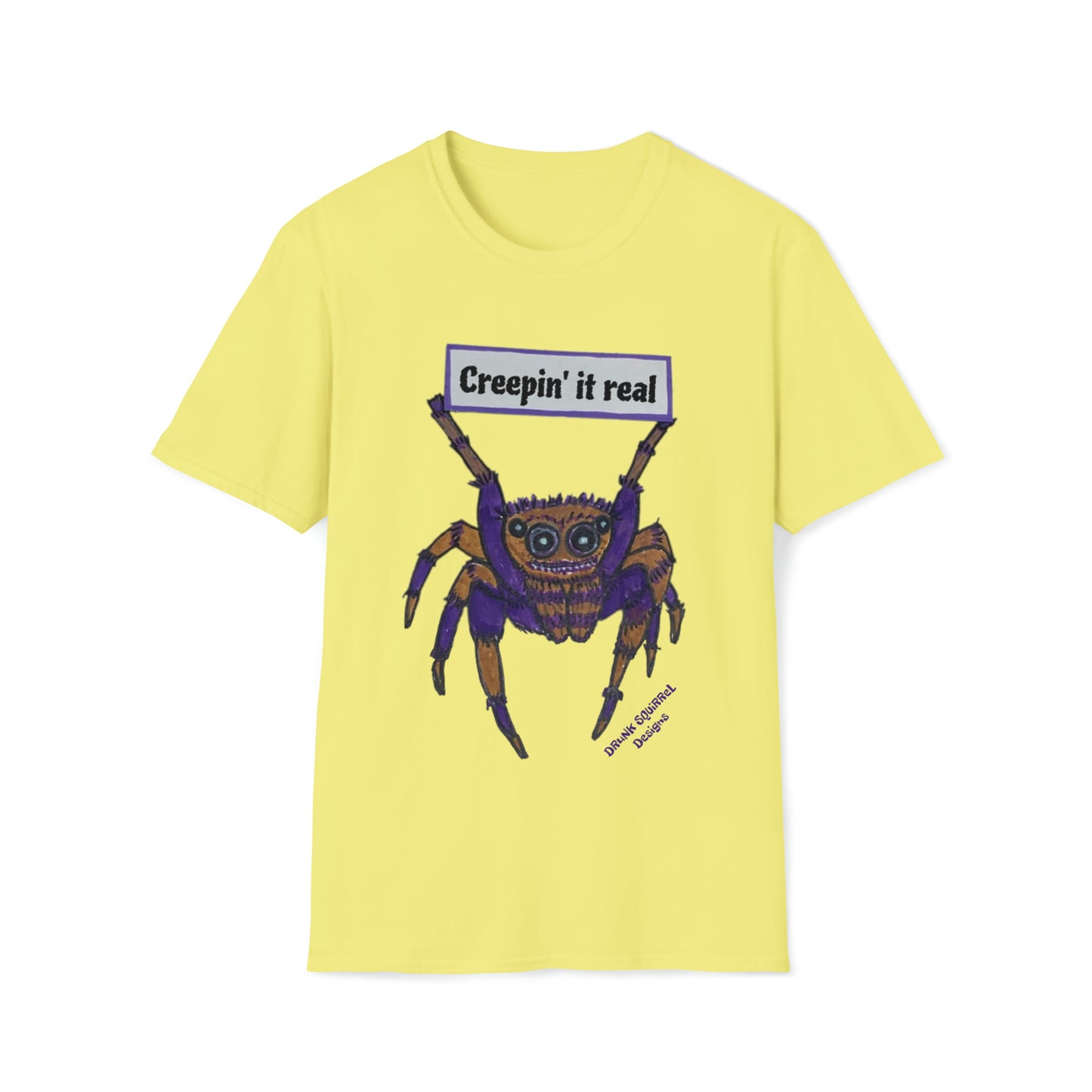 Creepin' It Real Spider - Unisex Softstyle T-Shirt