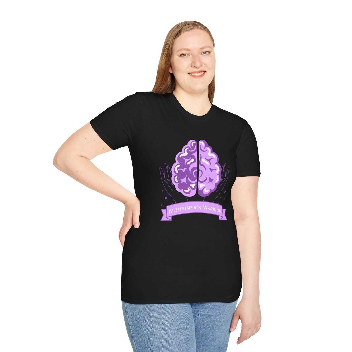 Alzheimer's Warrior - Unisex Softstyle T-Shirt