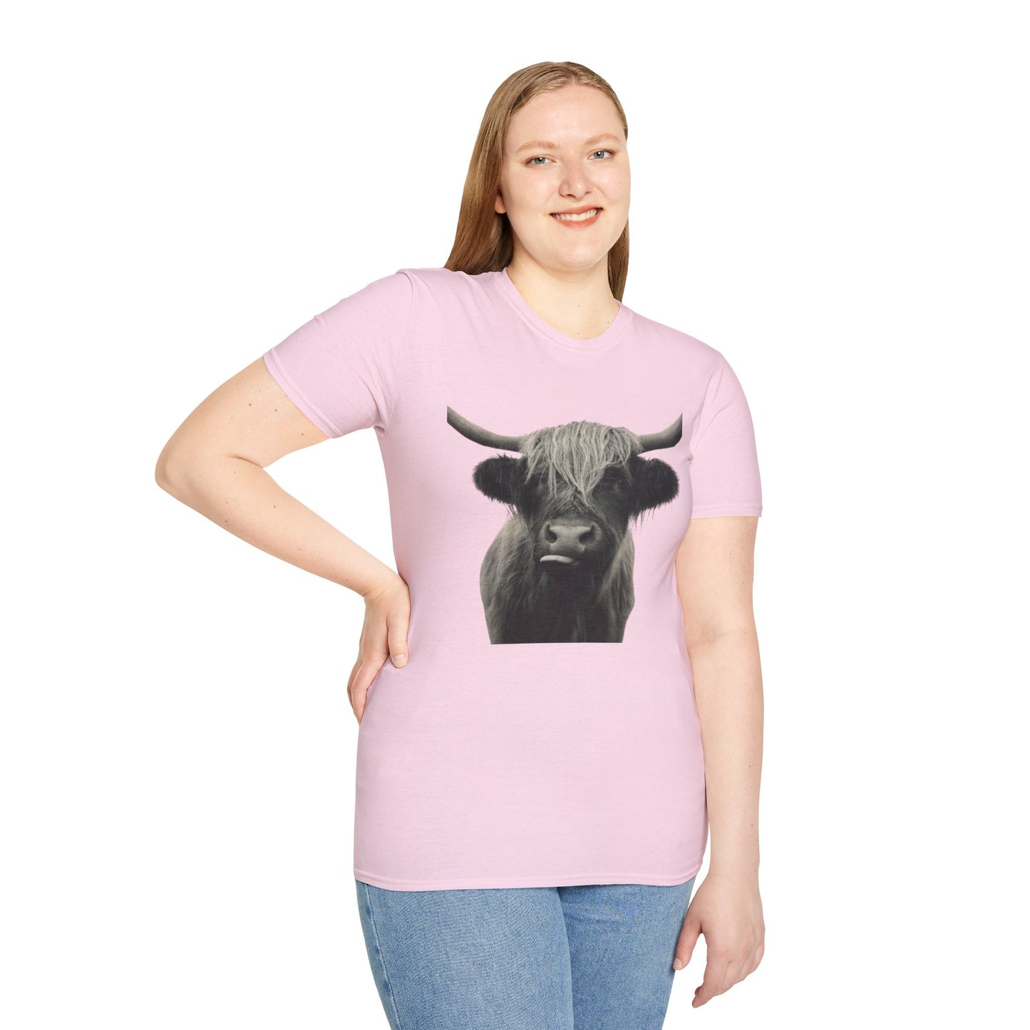 Just a Highland Cow - Unisex Softstyle T-Shirt