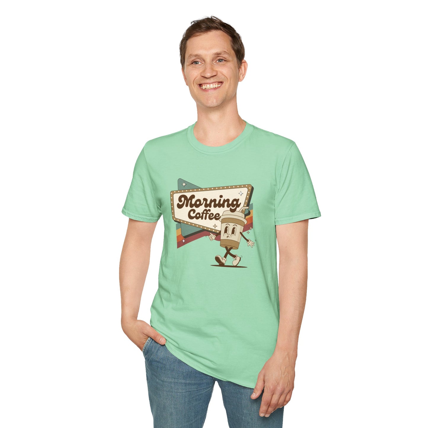 Morning Coffee - Unisex Softstyle T-Shirt