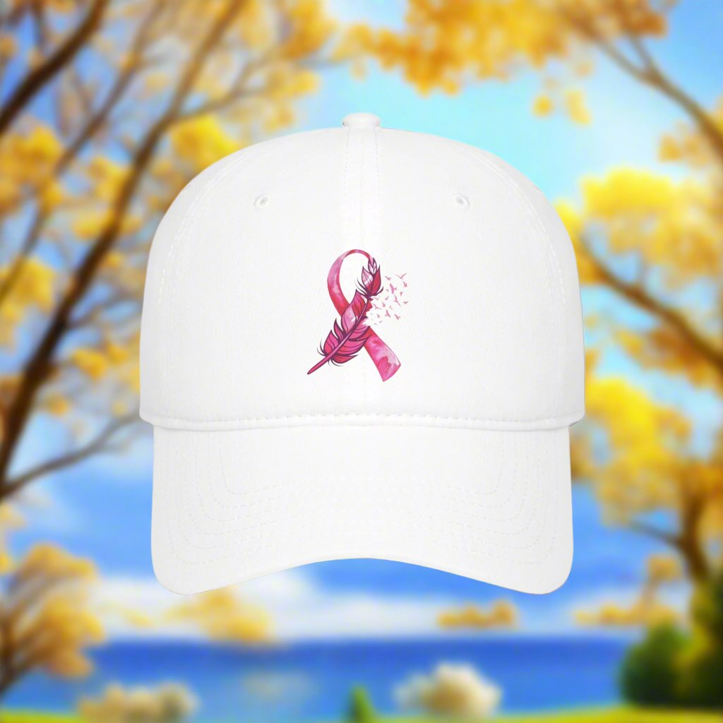 Breast Cancer Awareness Feather - Low Profile Baseball Cap