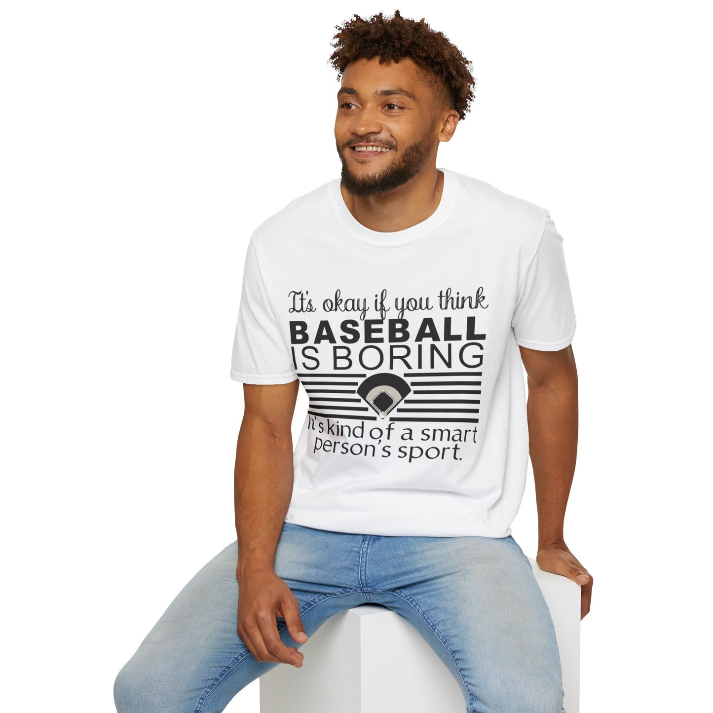 Baseballs Boring - Unisex Softstyle T-Shirt