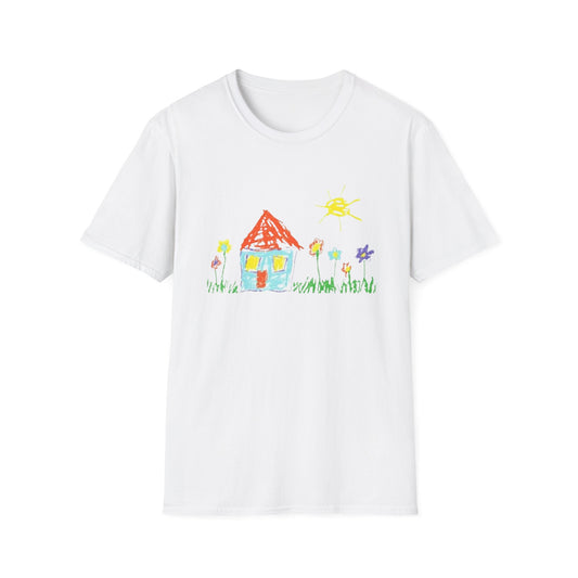 Your Childs Art on a Shirt - Adult Unisex Softstyle T-Shirt