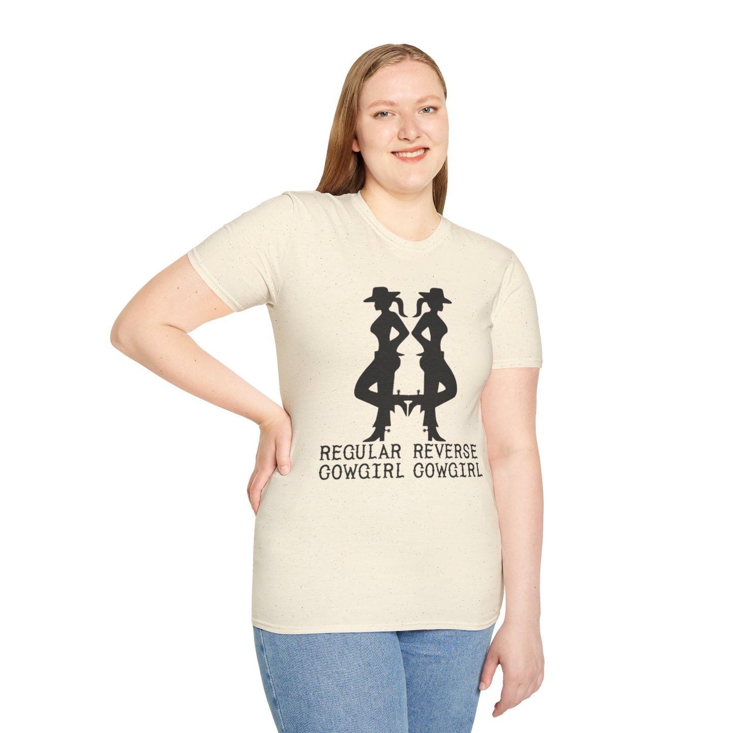 Regular Cowgirl Reverse Cowgirl - Unisex Softstyle T-Shirt