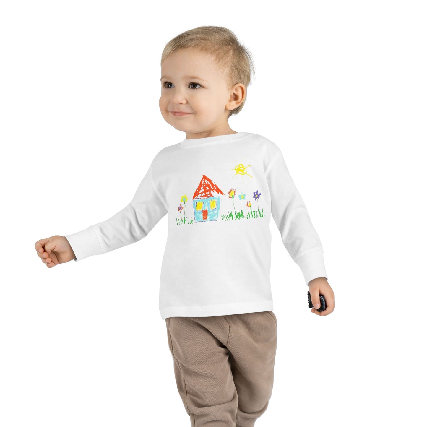 Your Child’s Art on a Shirt - Toddler Long Sleeve Tee