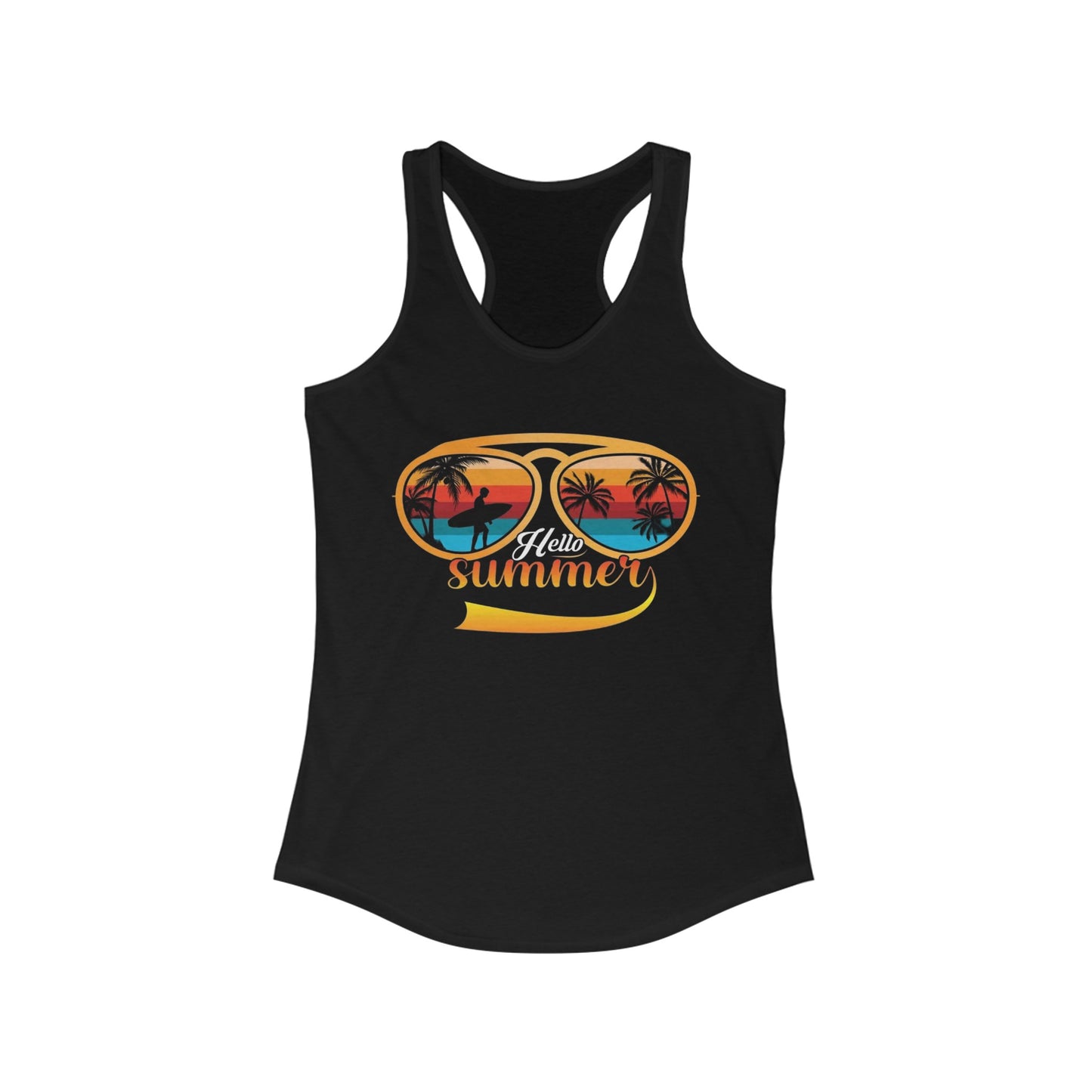 Hello Summer - Women's Ideal Racerback Tank