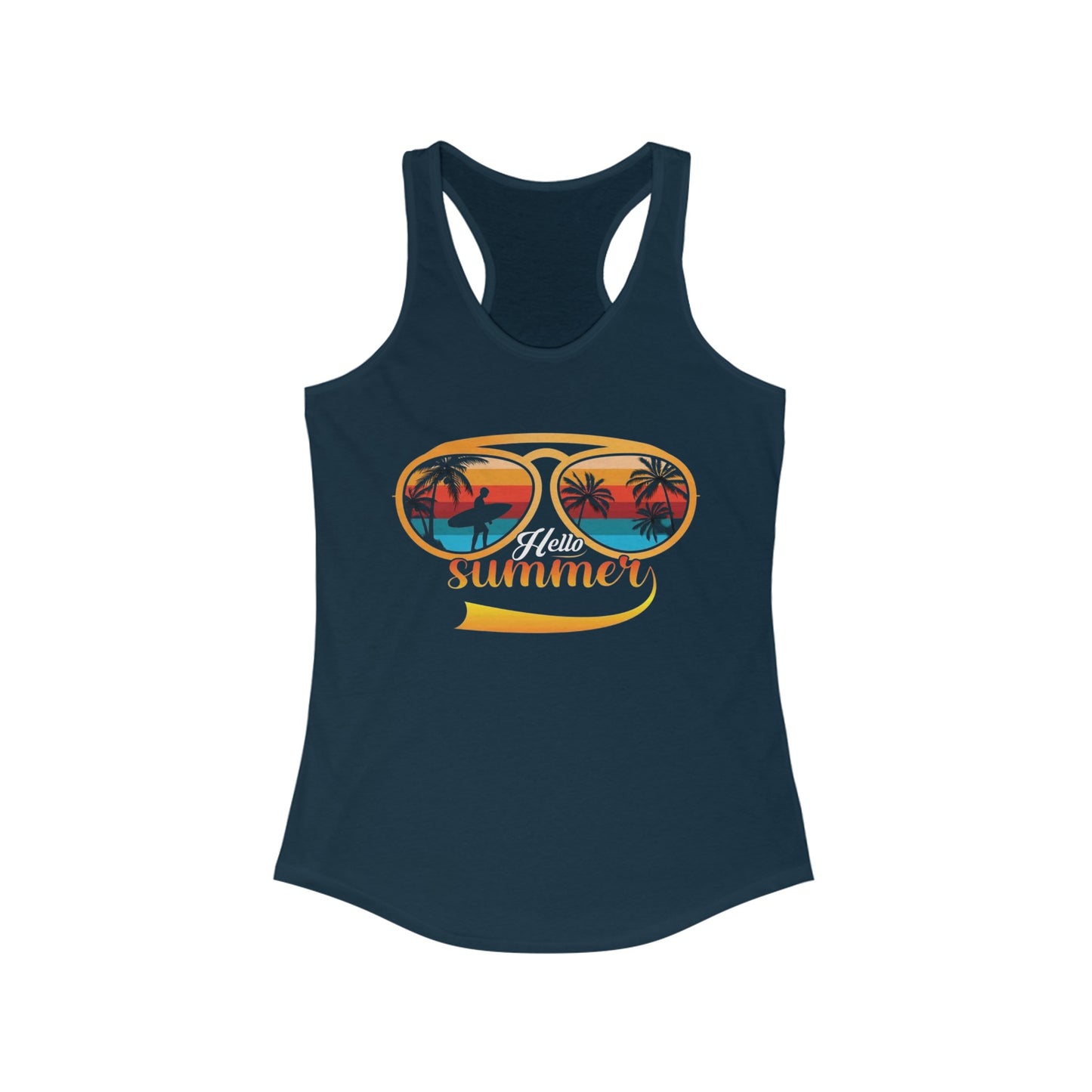 Hello Summer - Women's Ideal Racerback Tank