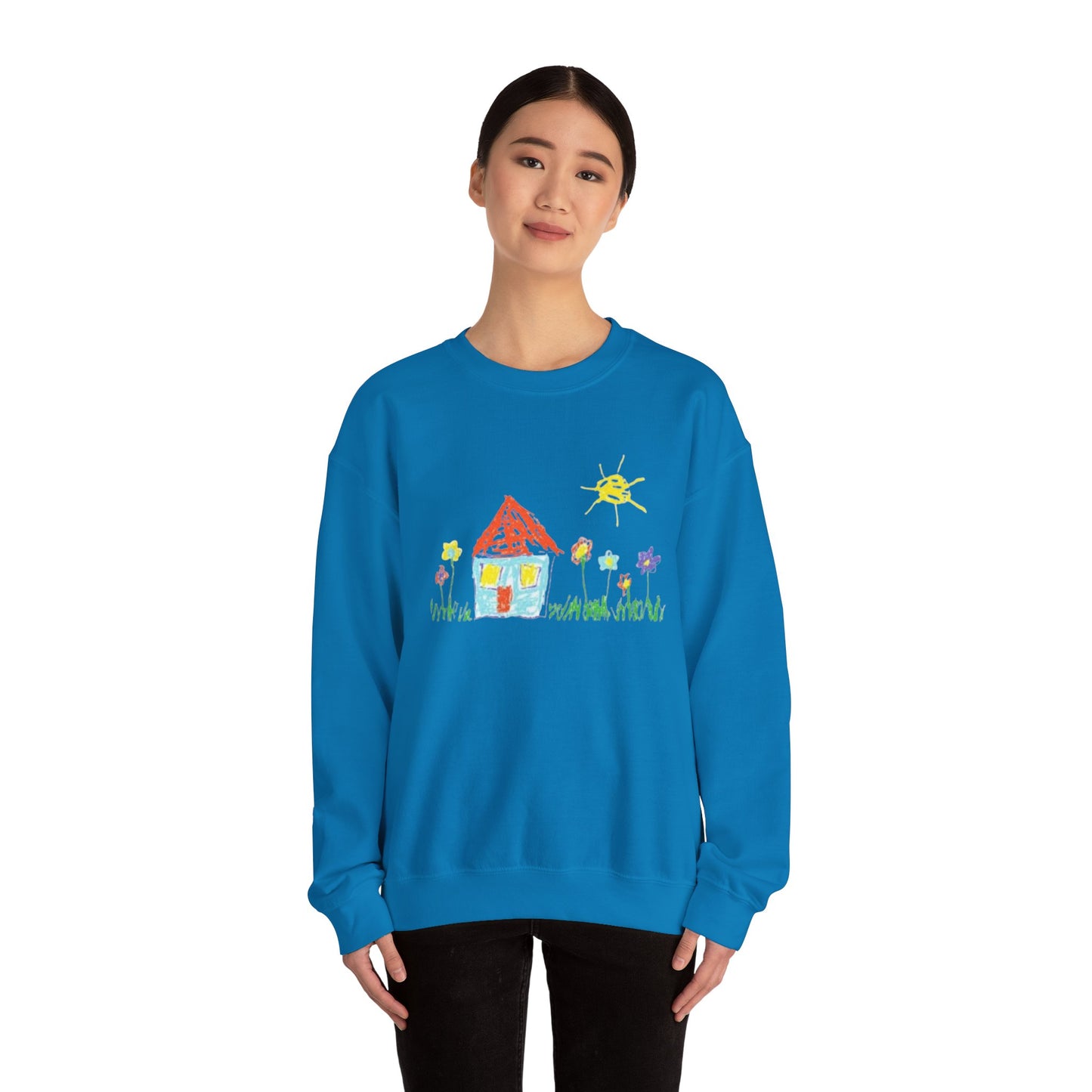 Your Child’s Art on a Shirt - Unisex Heavy Blend™ Crewneck Sweatshirt