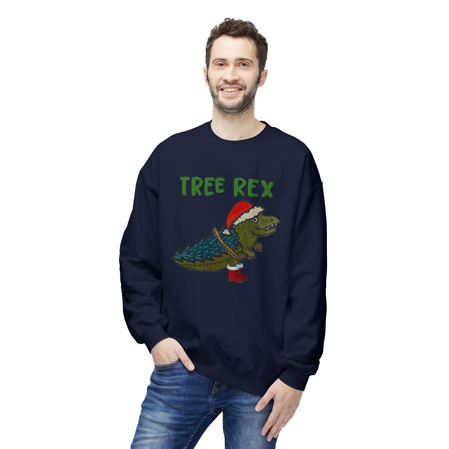 Tree Rex - Unisex Midweight Softstyle Fleece Crewneck Sweatshirt