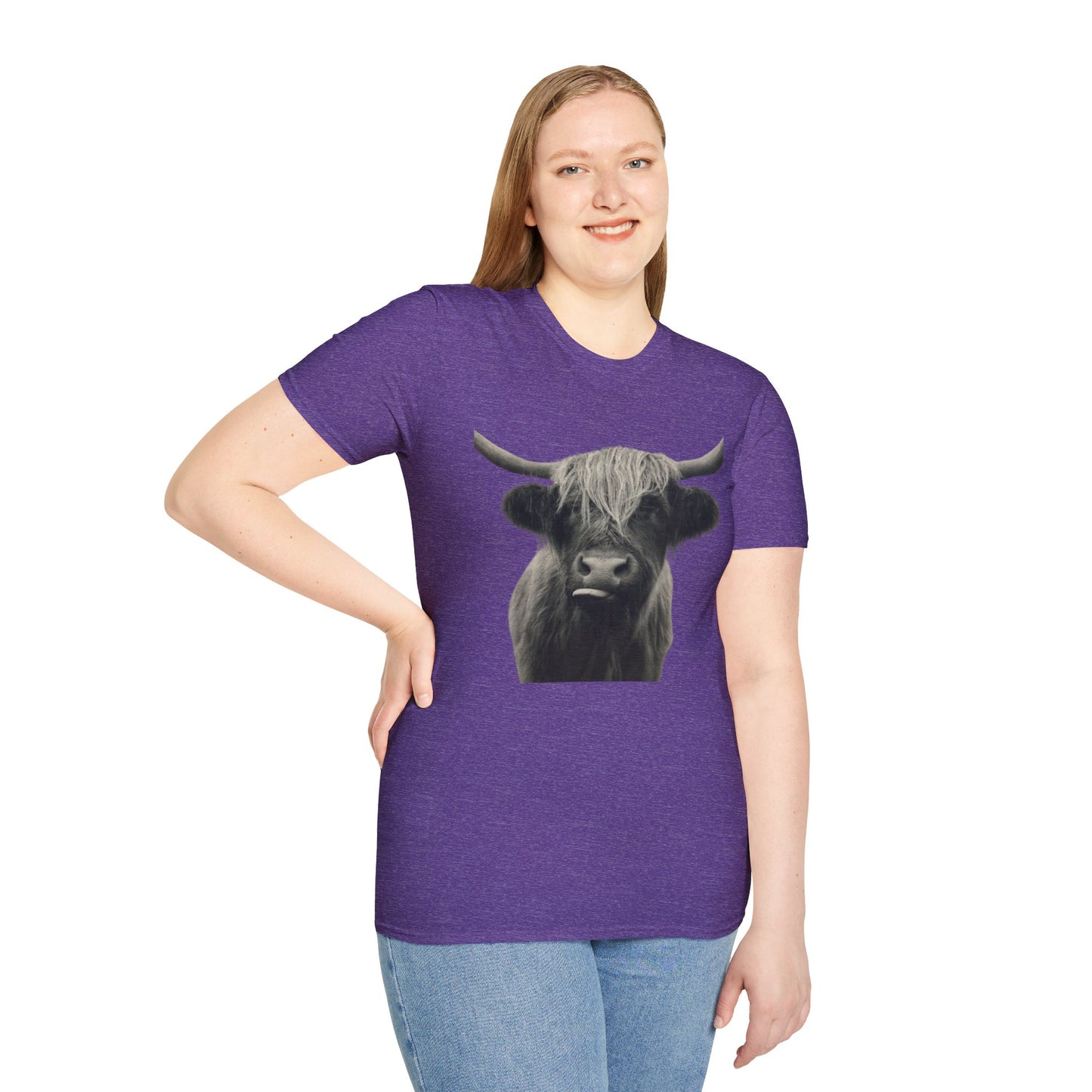 Just a Highland Cow - Unisex Softstyle T-Shirt