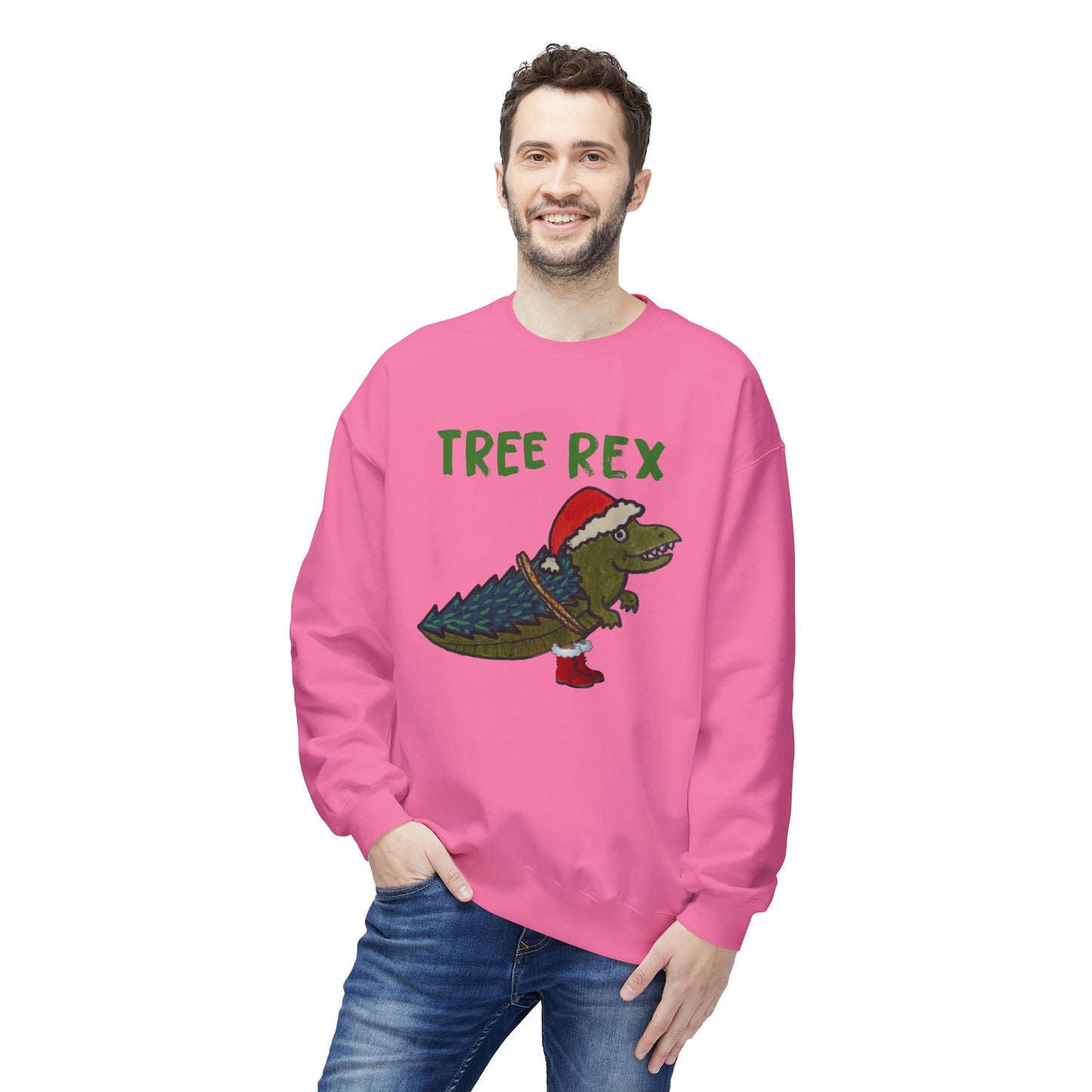 Tree Rex - Unisex Midweight Softstyle Fleece Crewneck Sweatshirt