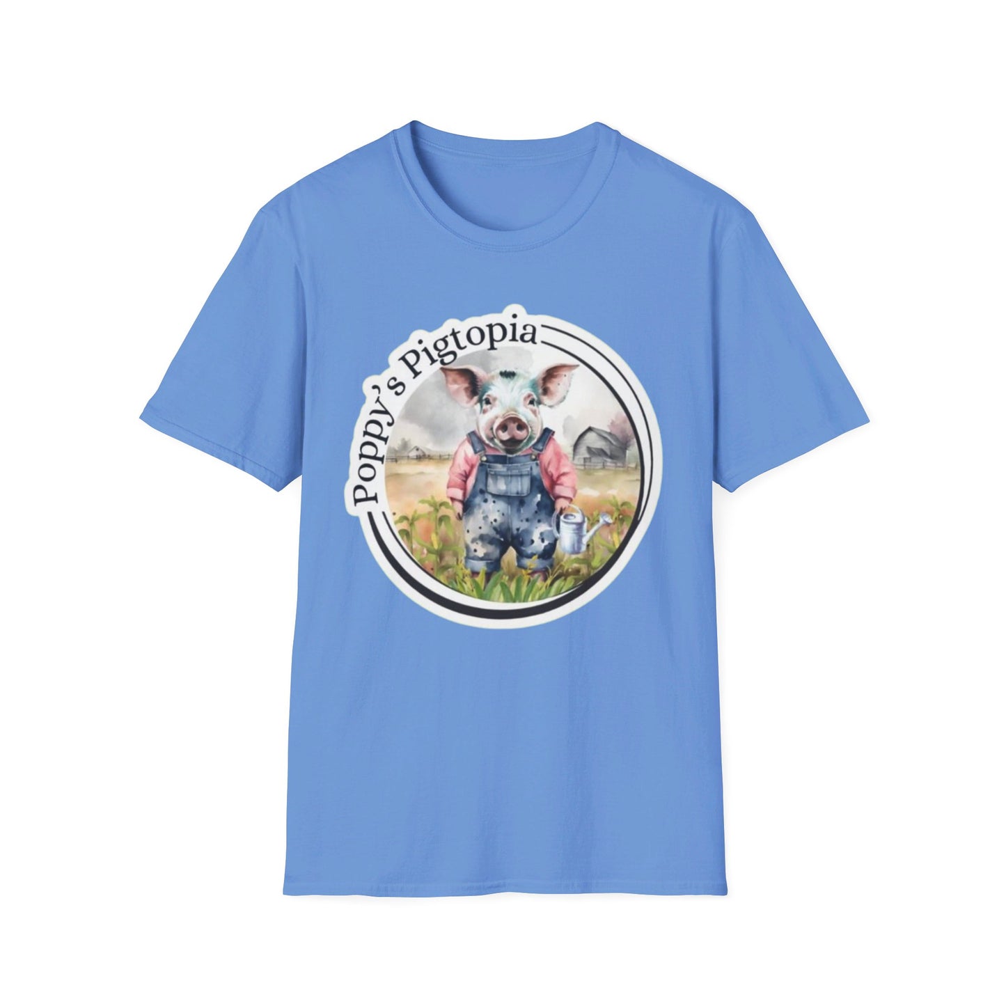 Poppy’s Pigtopia - Unisex Softstyle T-Shirt