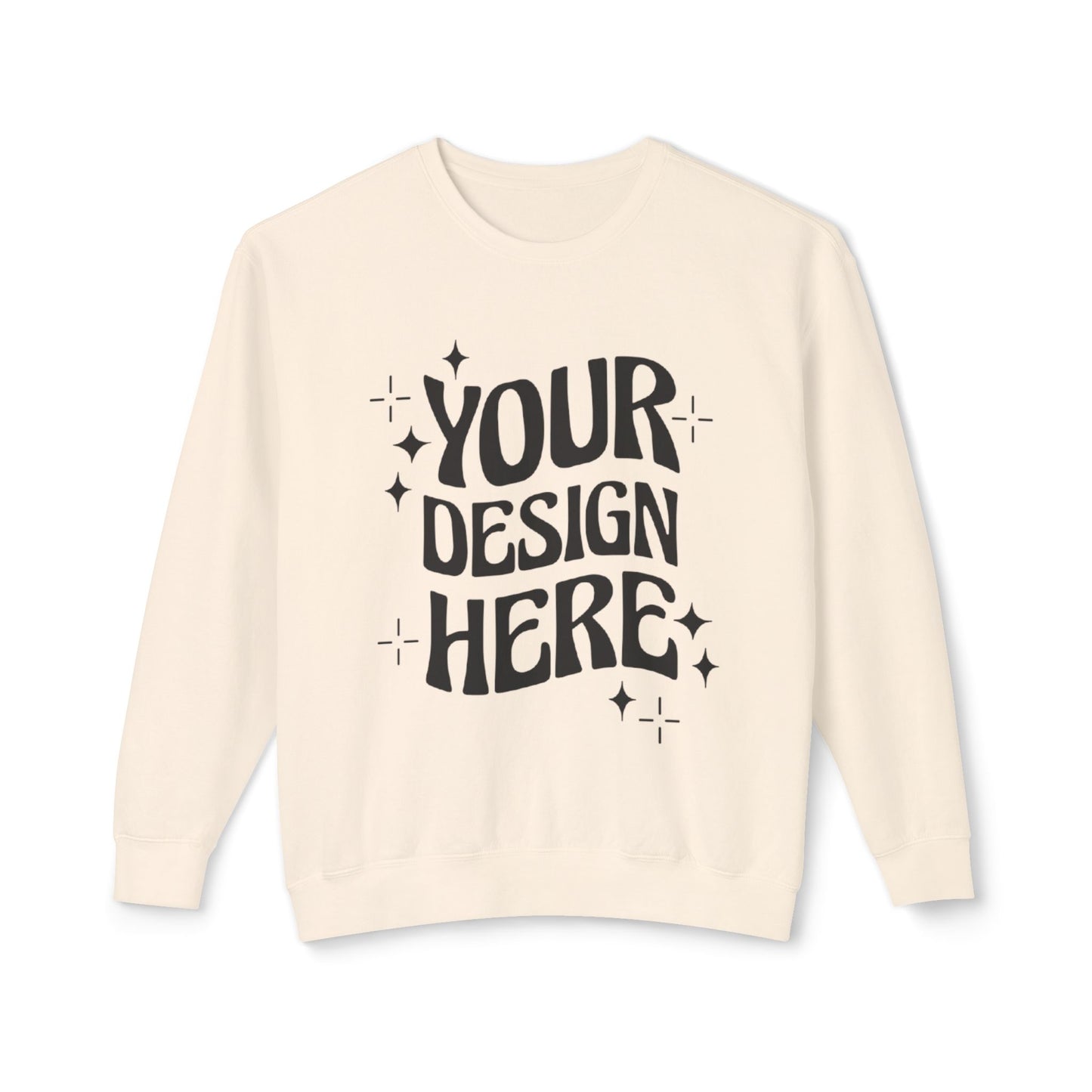 Custom - Unisex Lightweight Crewneck Sweatshirt