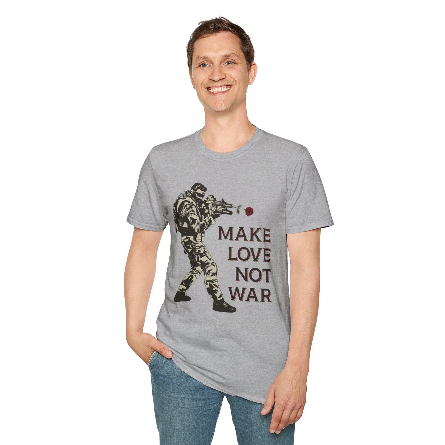 Make Love Not War - Unisex Softstyle T-Shirt