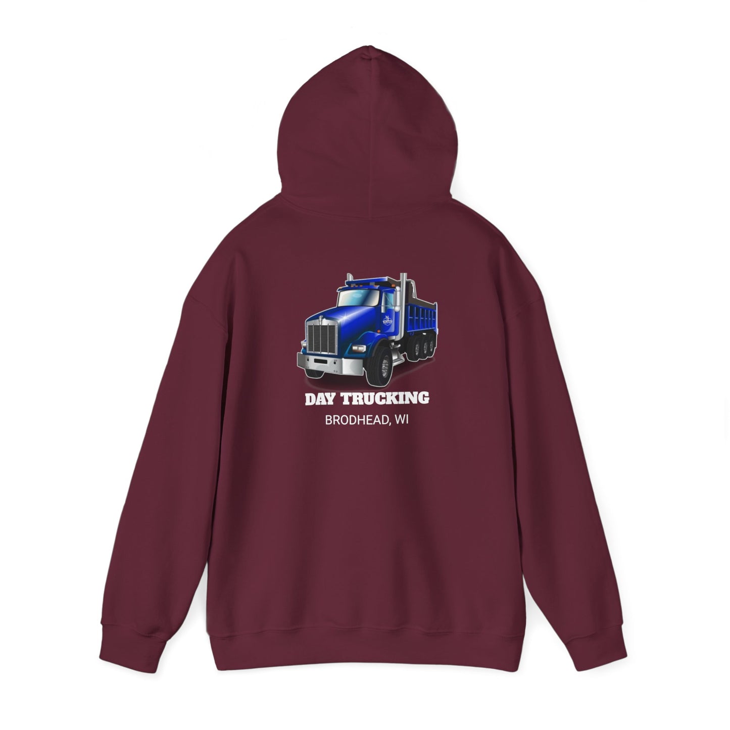 SJ Day Trucking - Hoodie FRONT AND BACK DESIGNS - Unisex Heavy Blend™ Hooded Sweatshirt