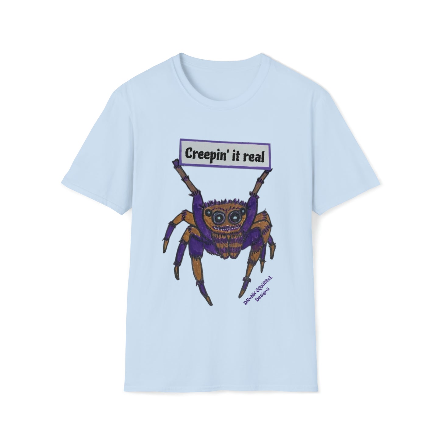 Creepin' It Real Spider - Unisex Softstyle T-Shirt