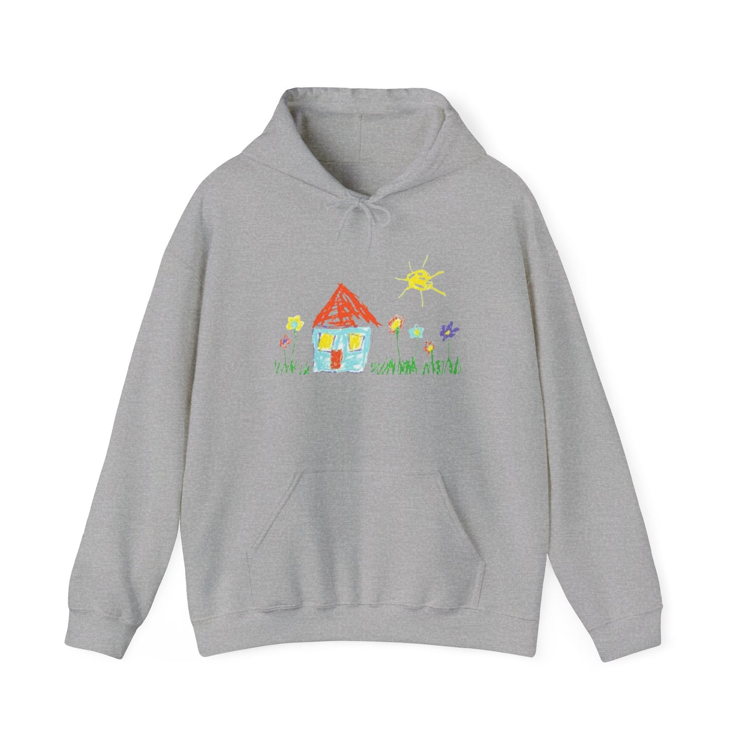 Your Childs Art on a Shirt - Adult Unisex Heavy Blend™ Hooded Sweatshirt