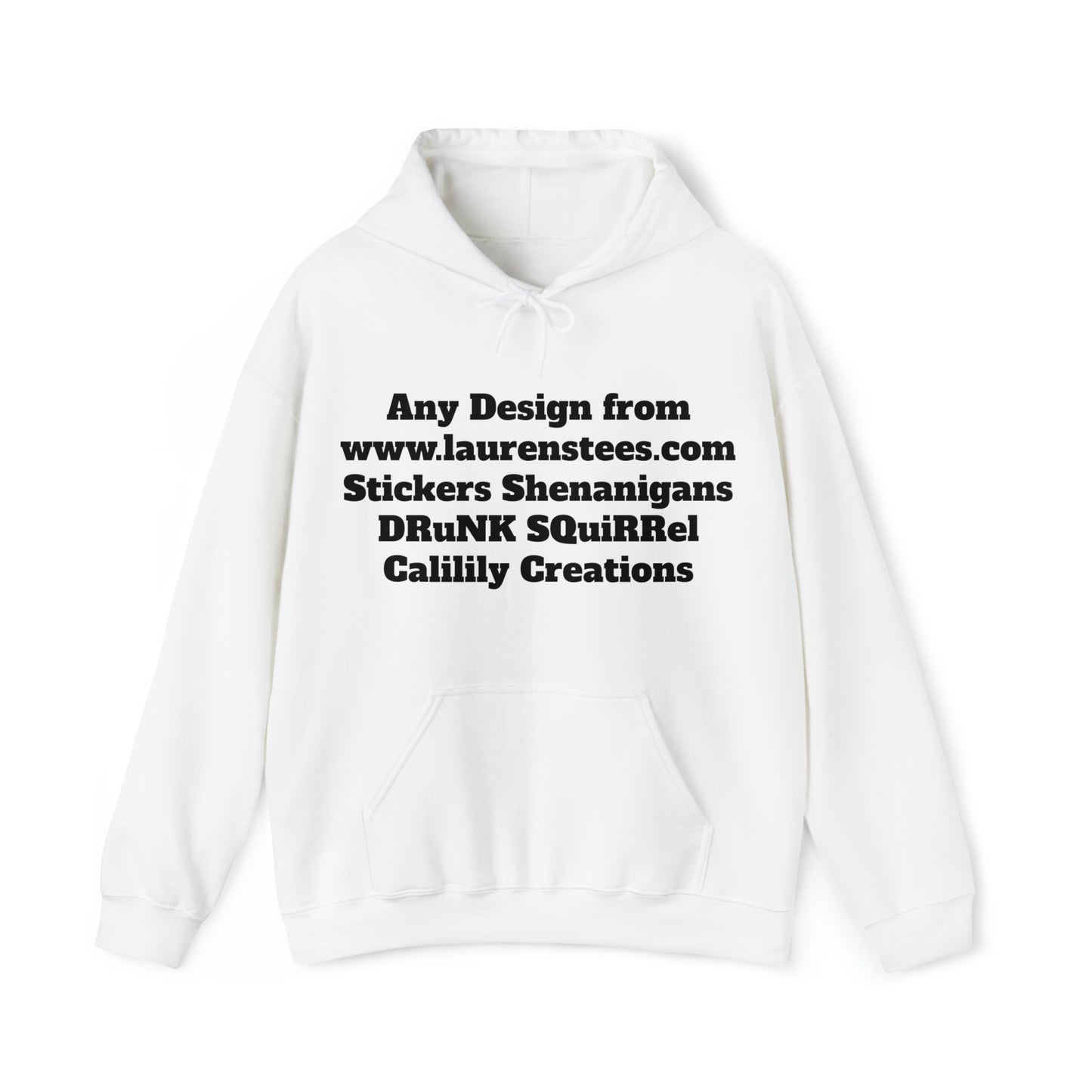 Custom or Any Design on Site Hoodie FRONT AND BACK DESIGNS - Unisex Heavy Blend™ Hooded Sweatshirt