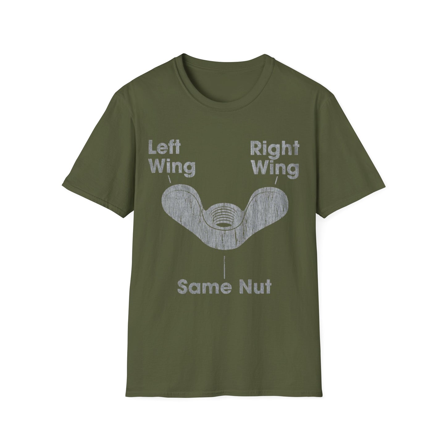 Left Wing Right Wing Same Nut - Unisex Softstyle T-Shirt