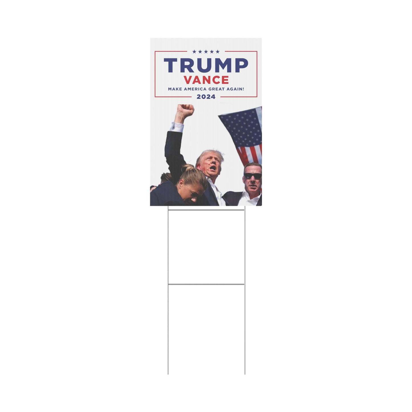 Trump Vance 2024 PA Rally - Plastic Yard Sign