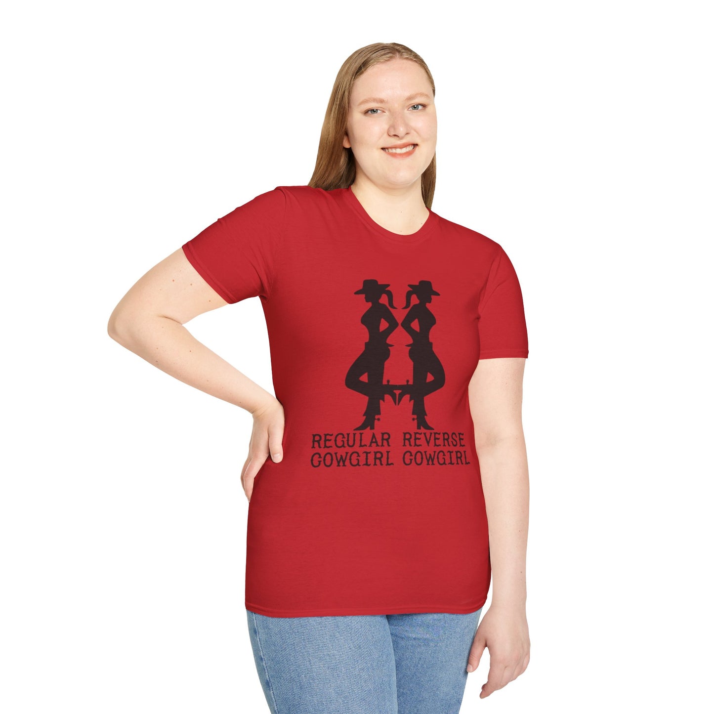 Regular Cowgirl Reverse Cowgirl - Unisex Softstyle T-Shirt