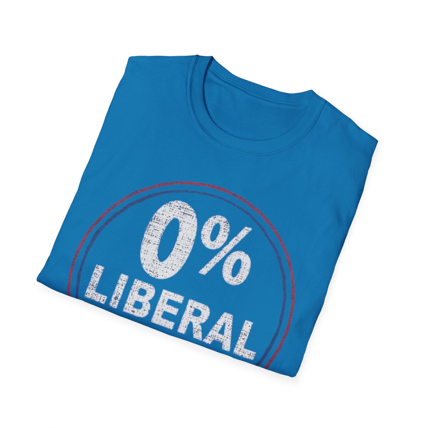 0% Liberal- Unisex Softstyle T-Shirt