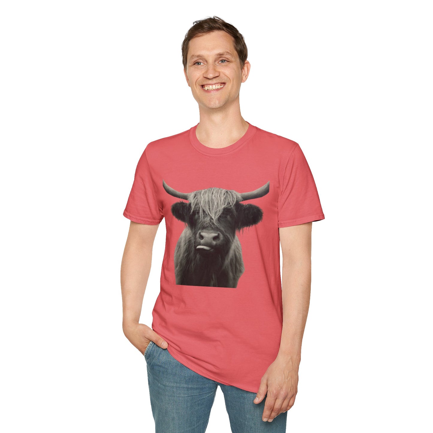 Just a Highland Cow - Unisex Softstyle T-Shirt