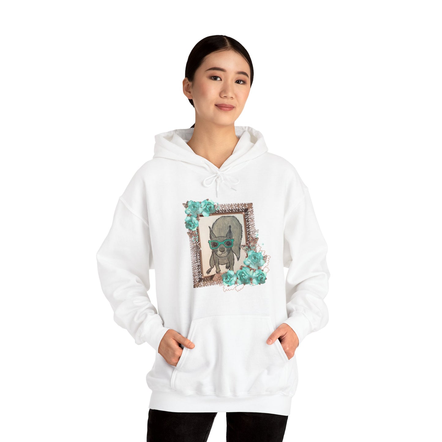 Portrait of a Squirrel - Unisex Heavy Blend™ Hooded Sweatshirt