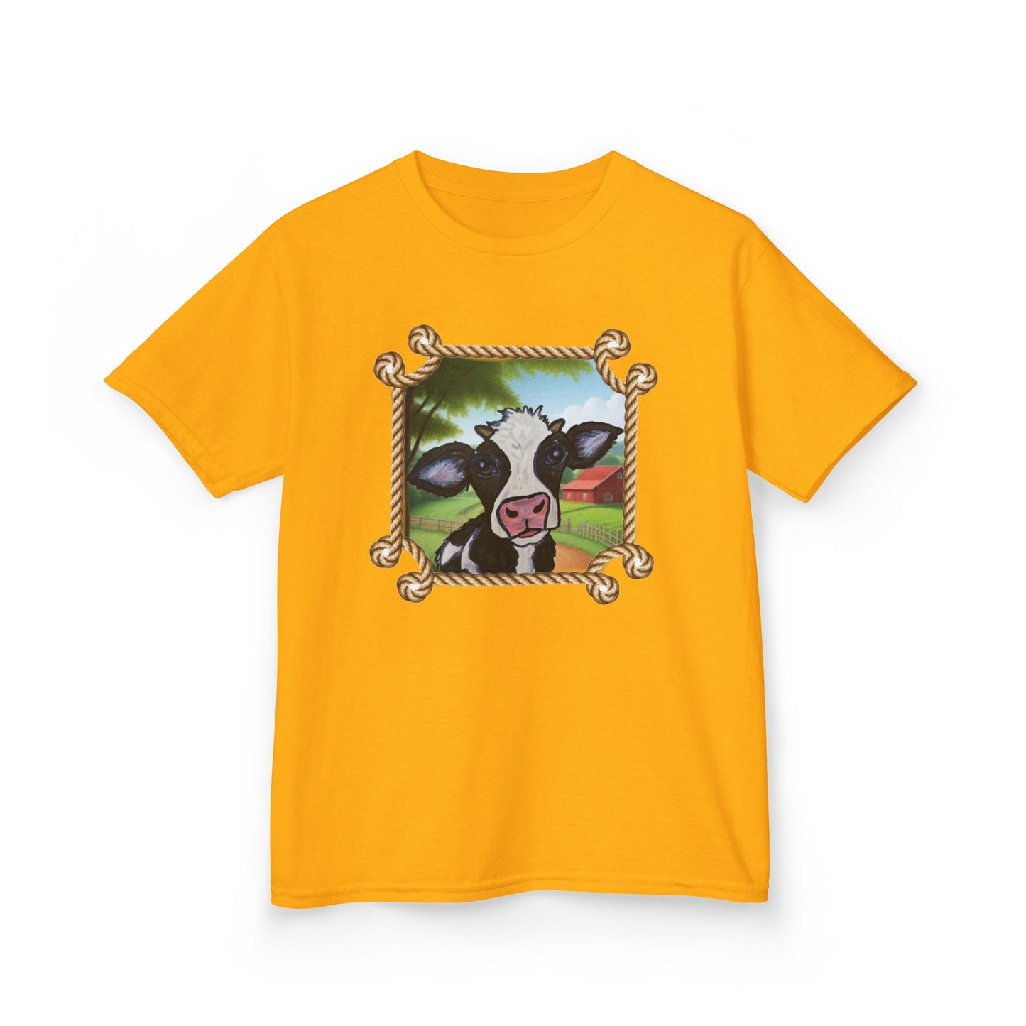 Cute Cow Kids Tee - Fun Farm Animal Graphic T-Shirt