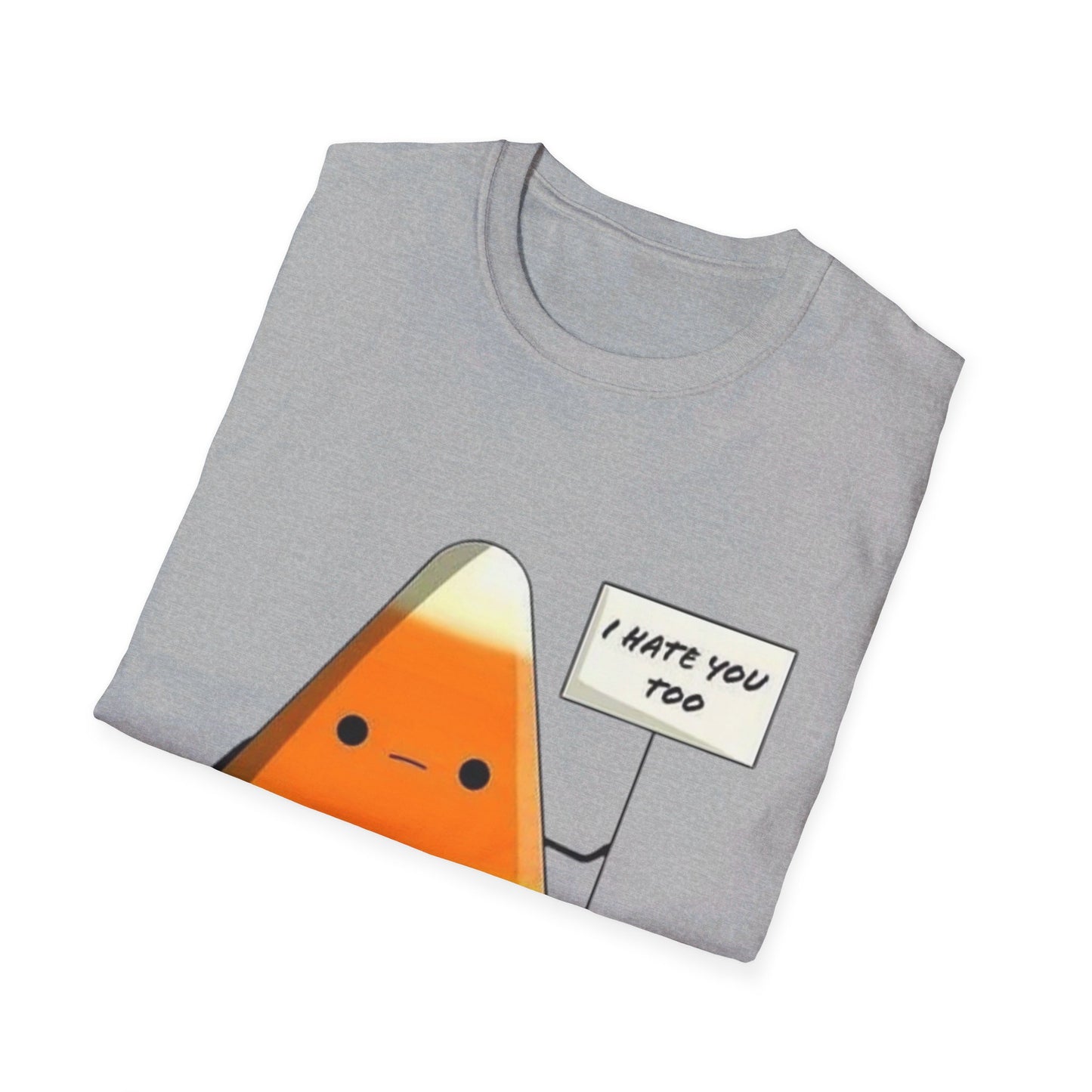 I Hate You Too Candy Corn - Unisex Softstyle T-Shirt