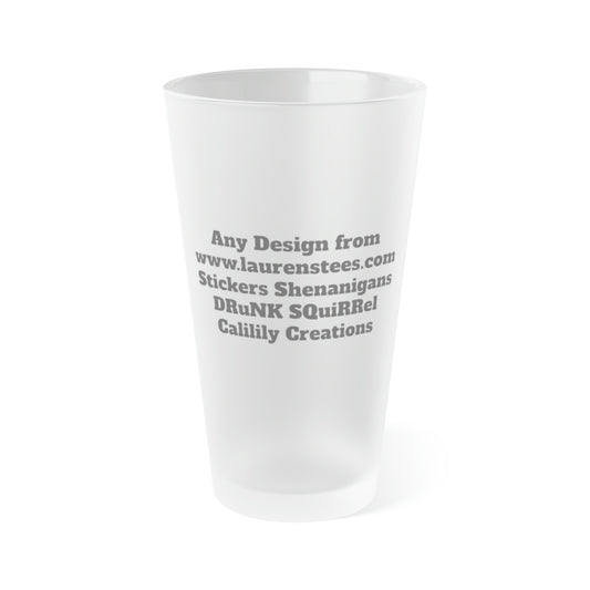 Custom - Frosted Pint Glass, 16oz