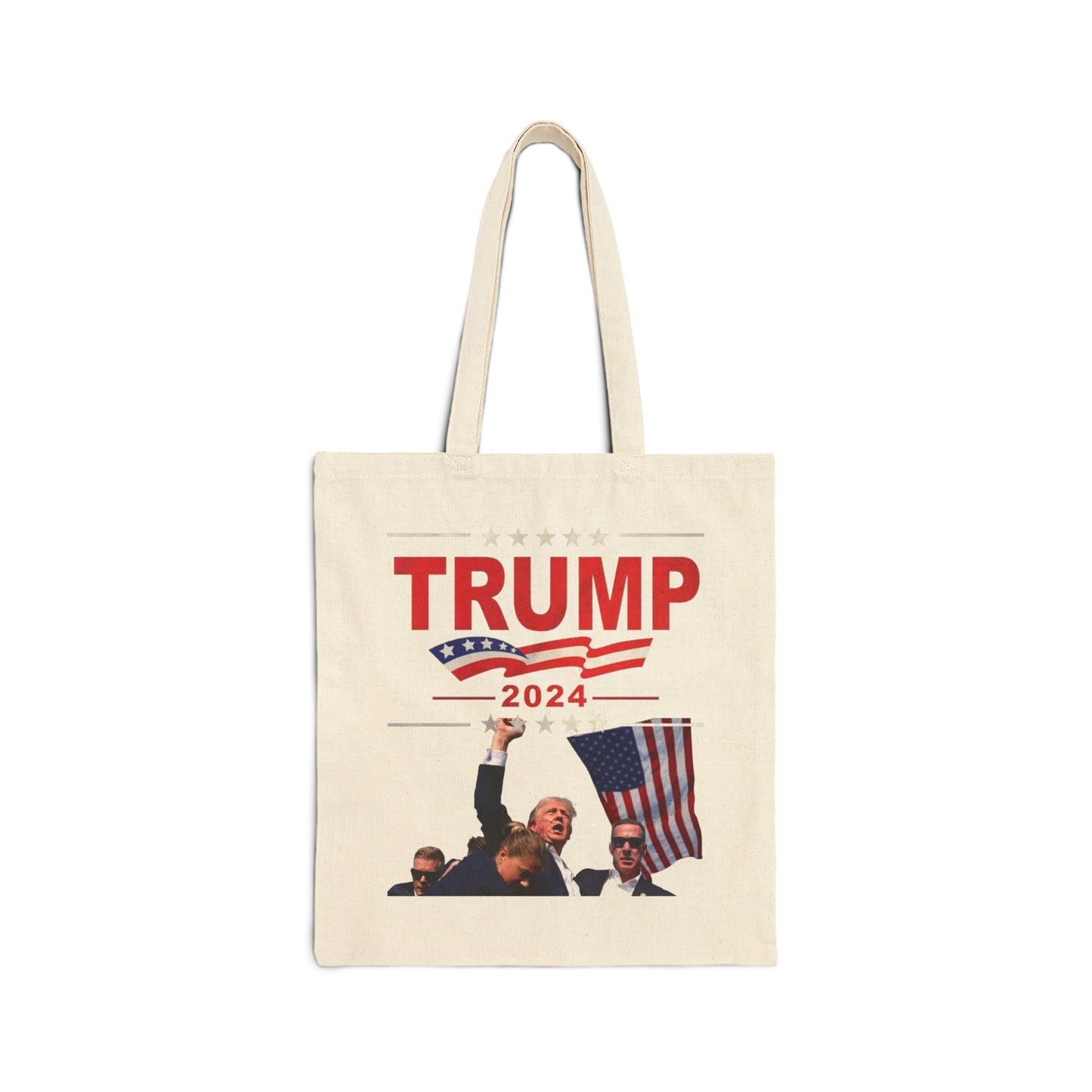 Trump 2024 PA Rally - Cotton Canvas Tote Bag