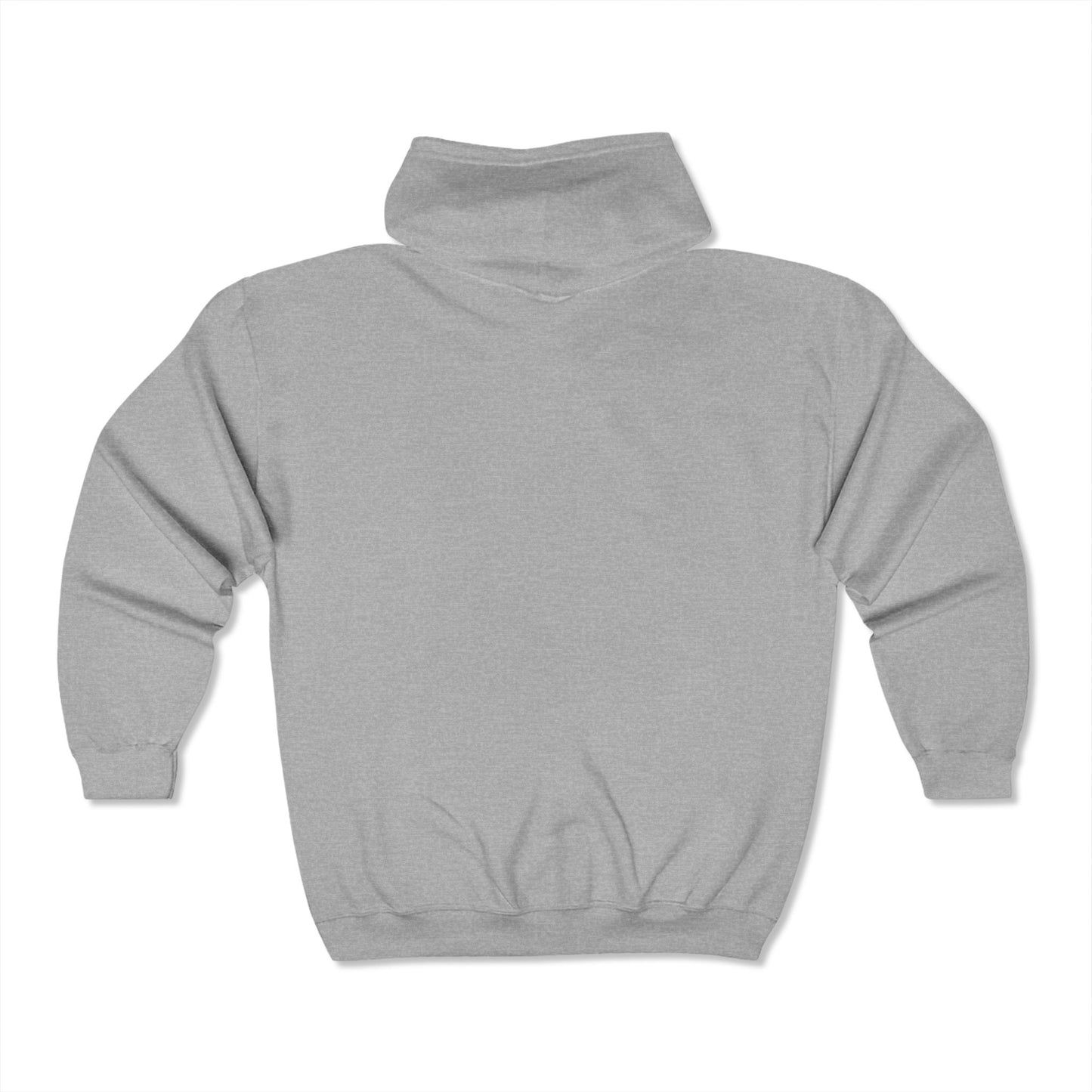 Custom or Any design on site (one side only either front or back) - Unisex Heavy Blend™ Full Zip Hooded Sweatshirt