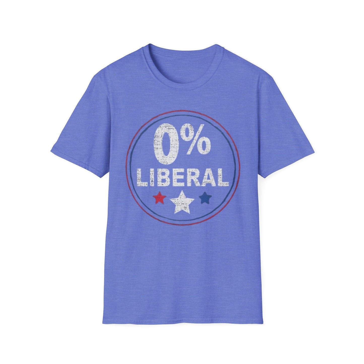 0% Liberal- Unisex Softstyle T-Shirt