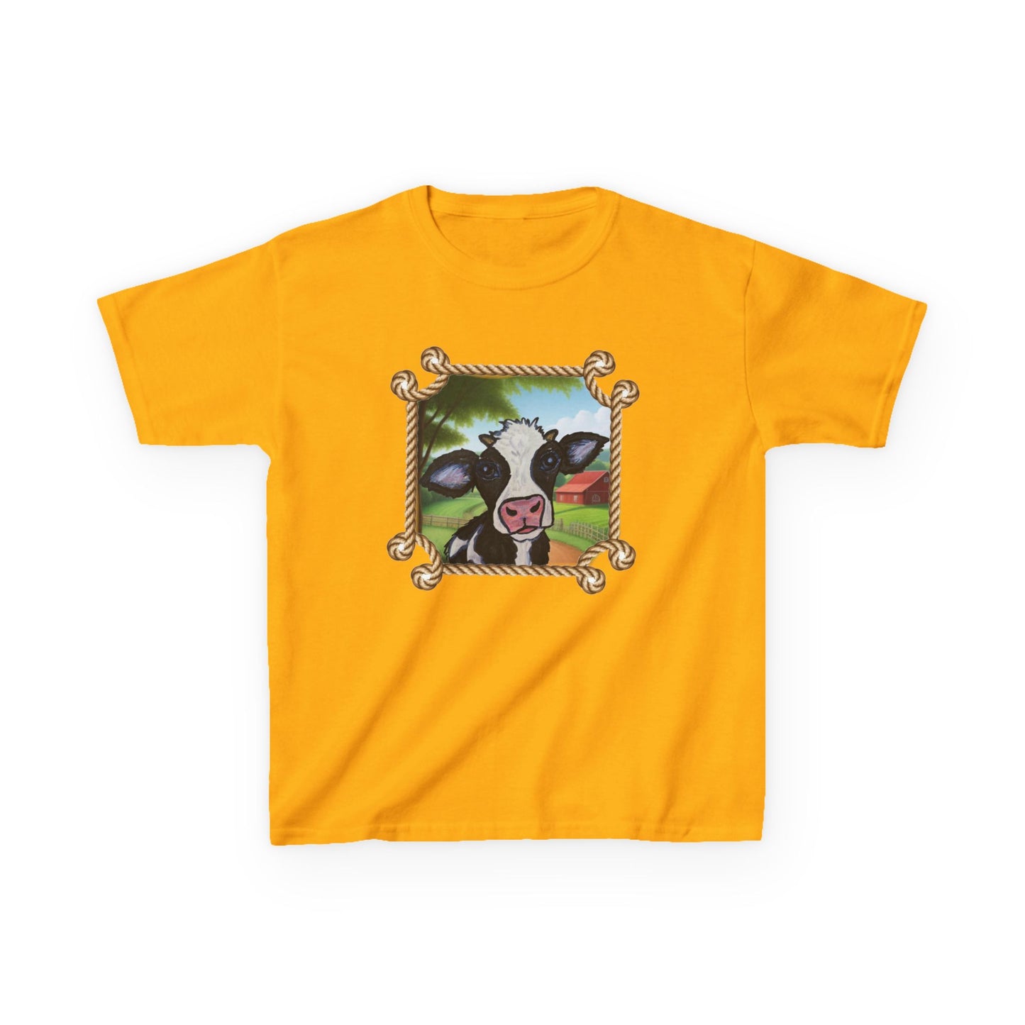 Cute Cow Kids Tee - Fun Farm Animal Graphic T-Shirt