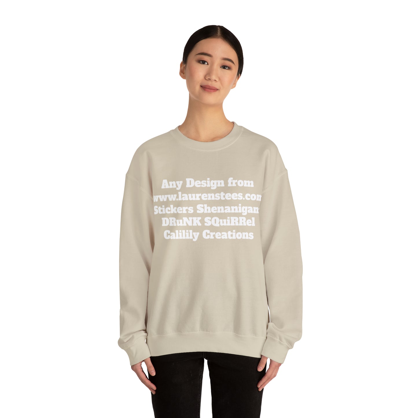 Custom or Any design on site FRONT & BACK DESIGNS - Unisex Heavy Blend™ Crewneck Sweatshirt