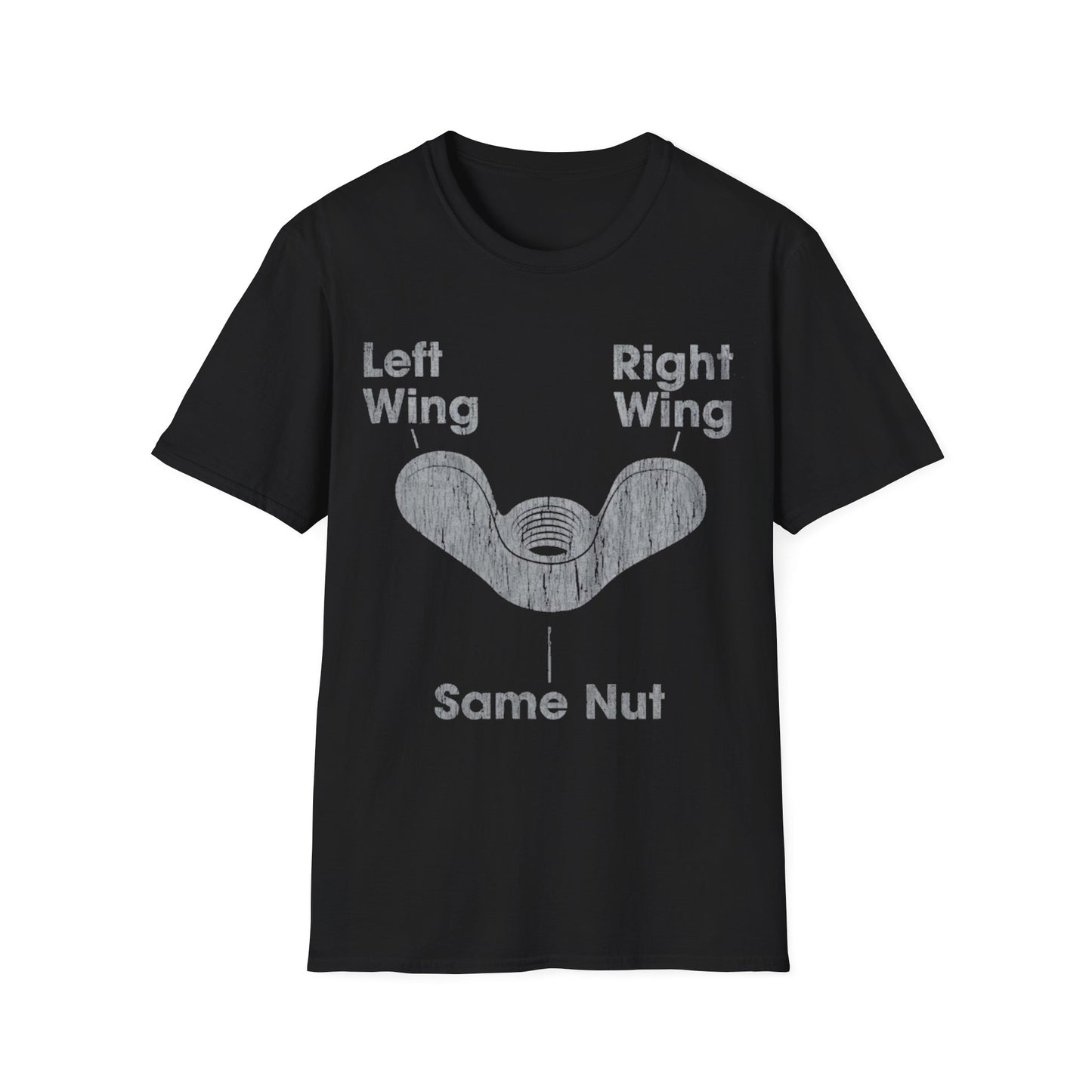 Left Wing Right Wing Same Nut - Unisex Softstyle T-Shirt