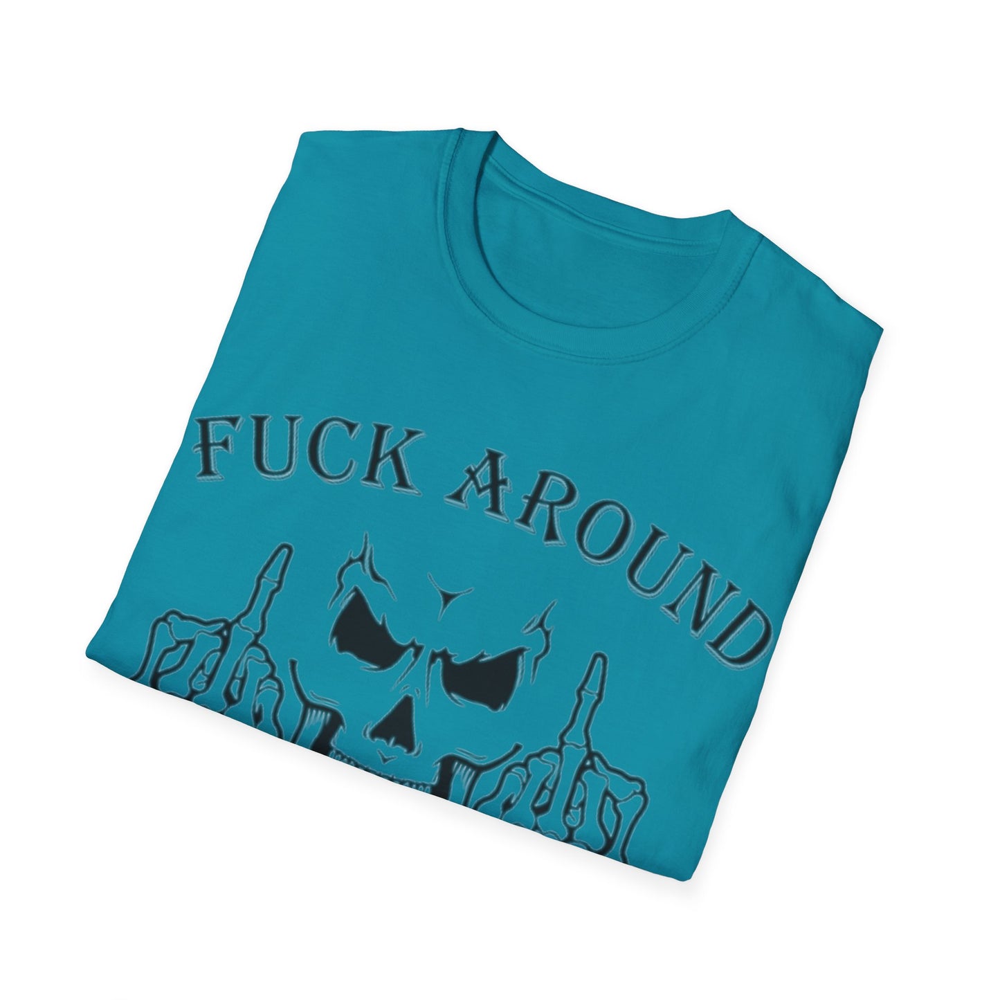 FAFO Skull & Fingers - Unisex Softstyle T-Shirt