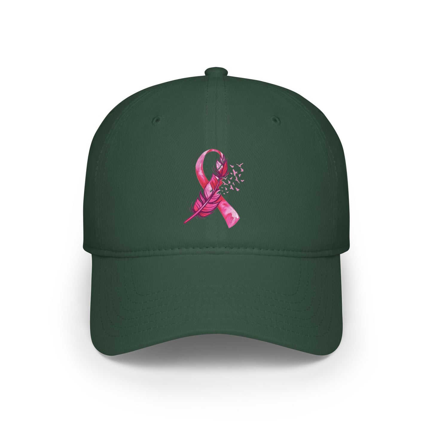 Breast Cancer Awareness Feather - Low Profile Baseball Cap