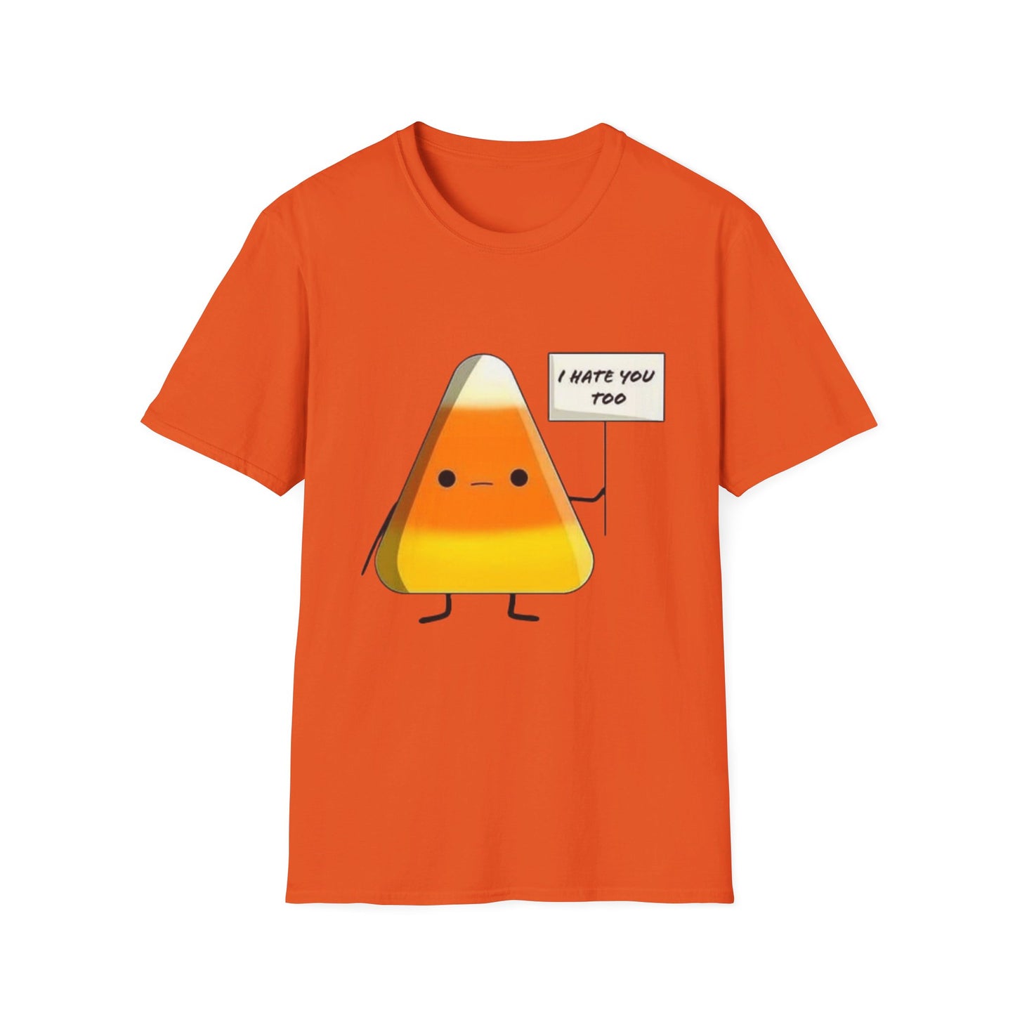 I Hate You Too Candy Corn - Unisex Softstyle T-Shirt