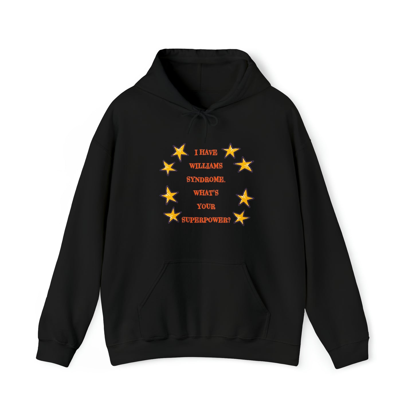 Williams Syndrome Superpower Stars - Unisex Heavy Blend™ Hooded Sweatshirt